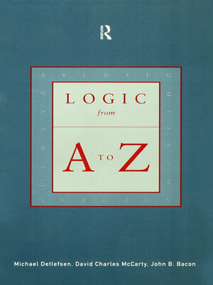 cover image of Logic from a to Z